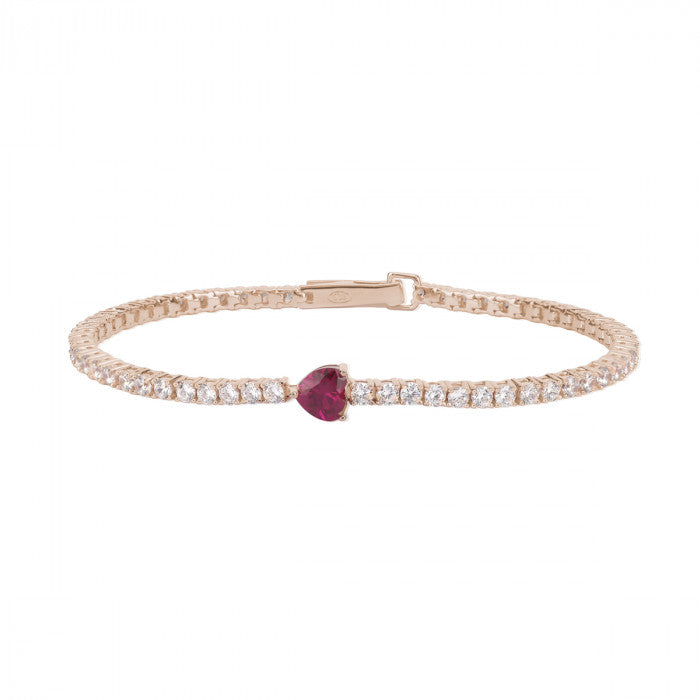 BRACCIALE TENNIS CON CUORE