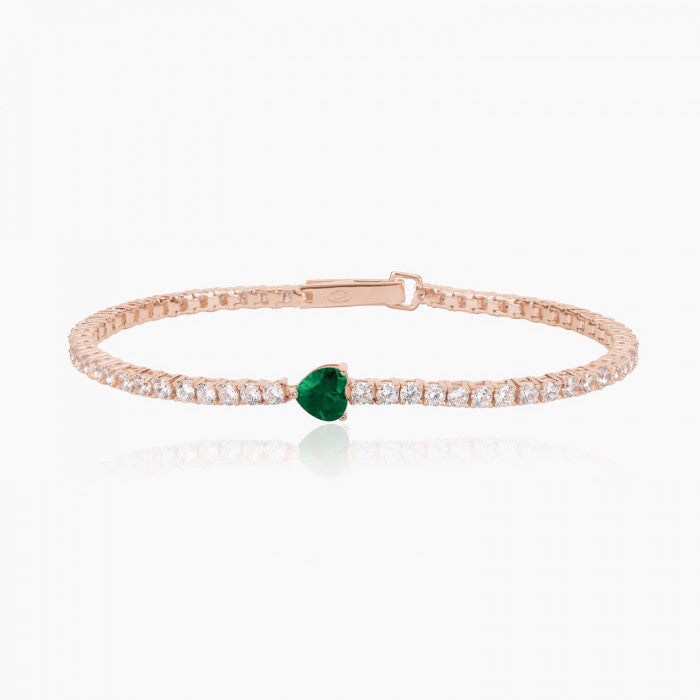 BRACCIALE TENNIS CON CUORE