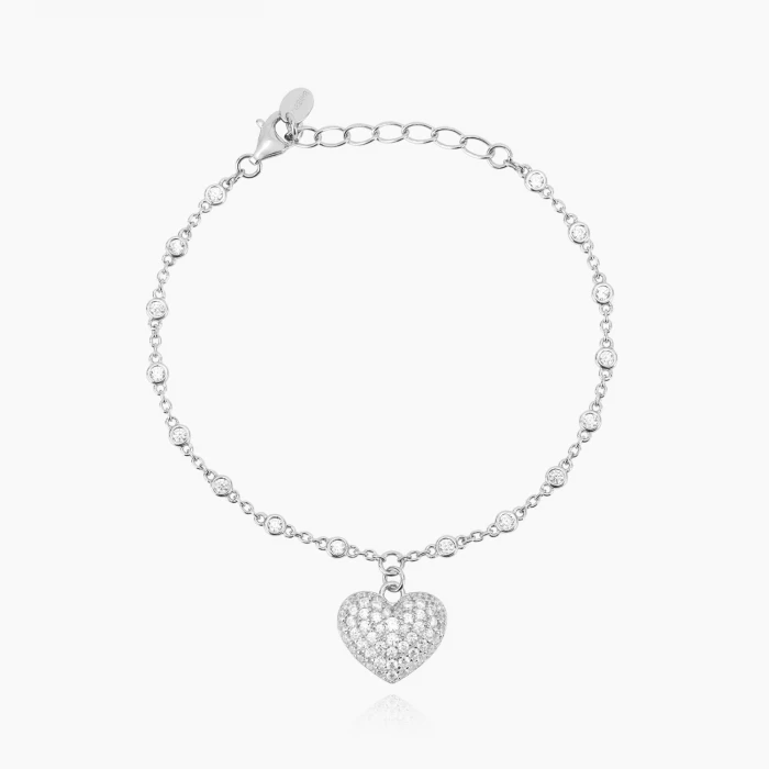 BRACCIALE CUORE PAVÉ
