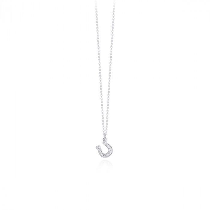 Girocollo pendente ferro di cavallo strass - gioielleriaperdichizzi.it