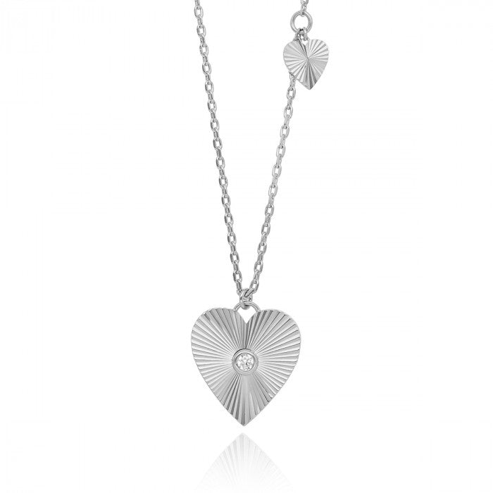 COLLANA CUORE CON RAGGI DI LUCE