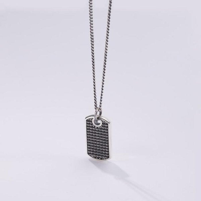 COLLANA PIASTRA IN PAVÉ