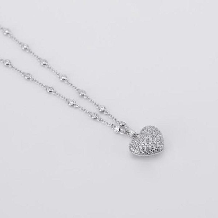 COLLANA CUORE PAVÉ