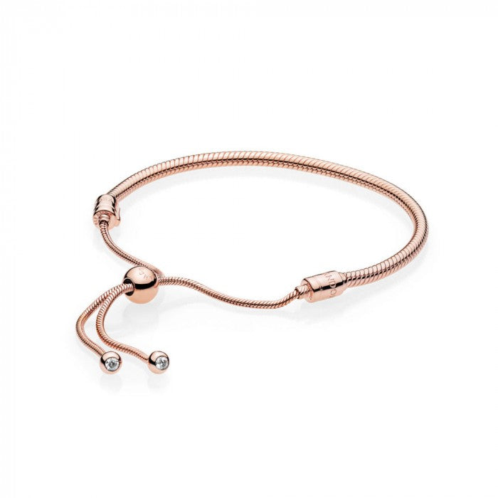Bracciale Pandora Moments con maglia snake e chiusura regolabile