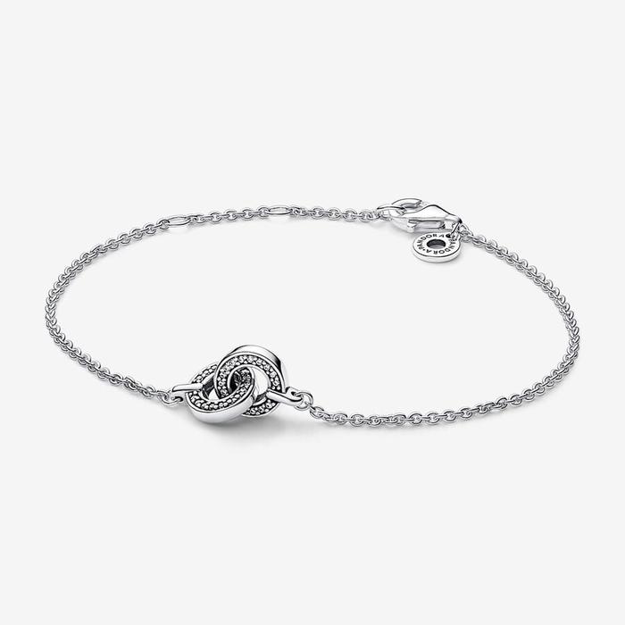 Bracciale Cerchi Intrecciati Pavè