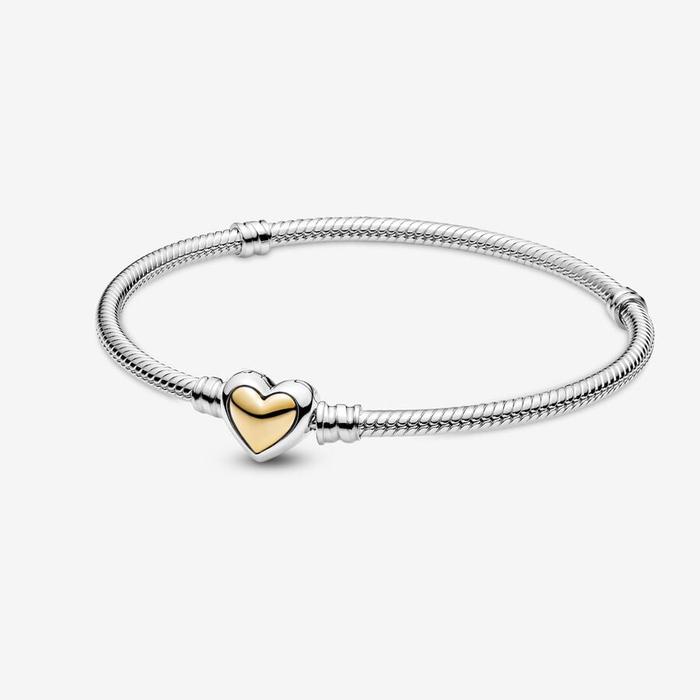 Bracciale con Chiusura a Cuore Dorato