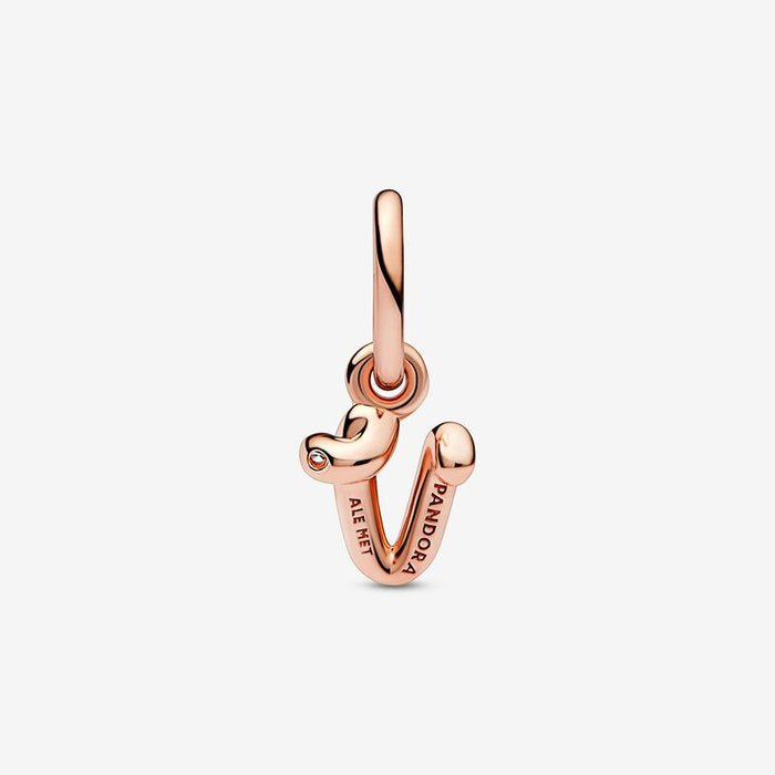 Charm pendente Alfabeto con lettera v