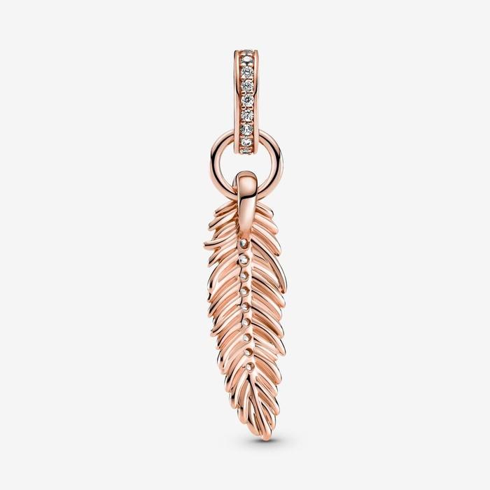 Charm Pendente Piuma Luminosa