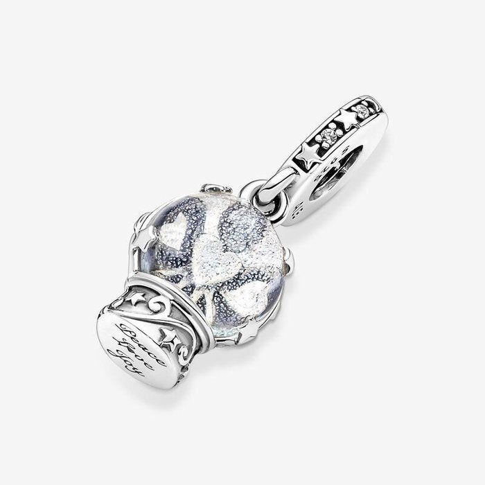 Charm Pendente Vetro di Murano Sfera Natalizia