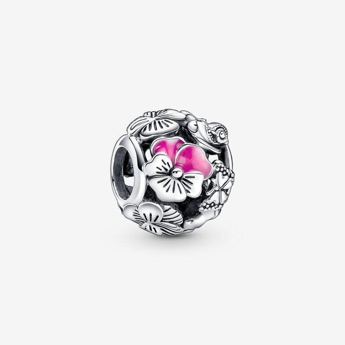 Charm Openwork Viole del Pensiero
