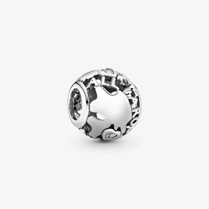 Charm openwork intorno al mondo