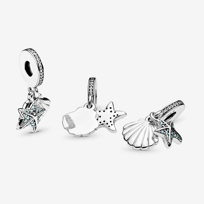 Charm Pendente Conchiglia e Stella marina