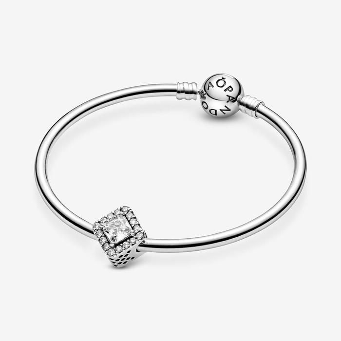 Charm Punto Luce Quadrato Scintillante