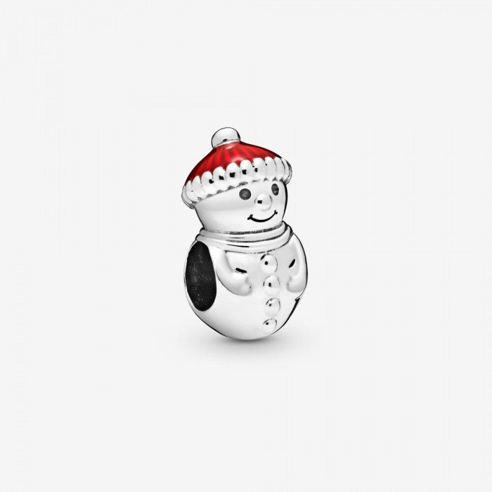 Charm pupazzo di neve e cappello natalizio