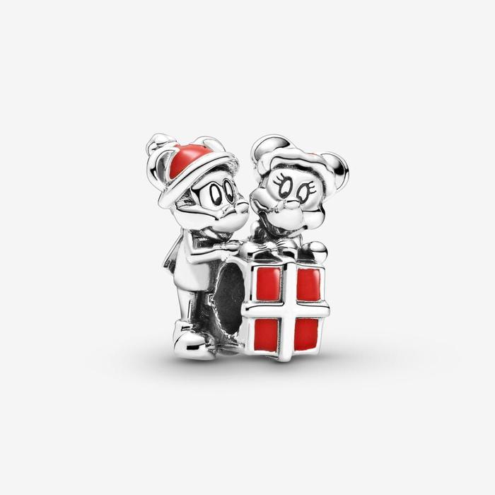 Charm Disney, charm Mickey Mouse e Minnie con pacchetto regalo