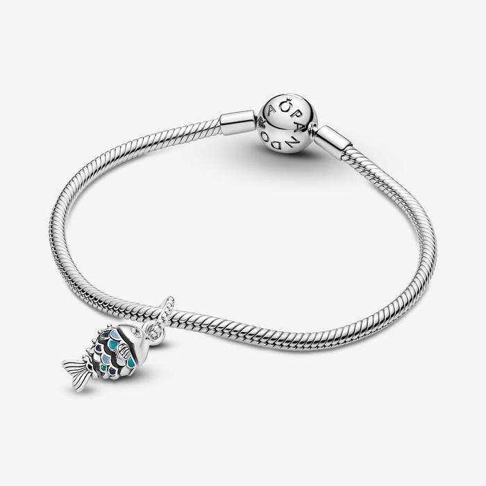 Charm pendente Pesce blu