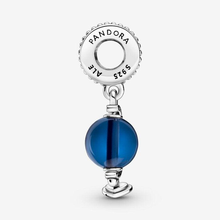 Charm pendente Globo blu