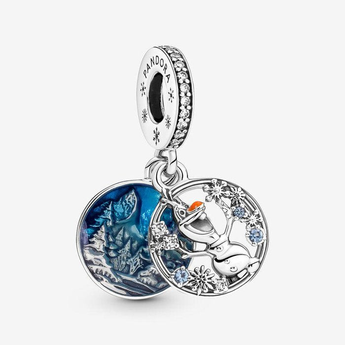 Disney, Frozen, Charm Pendente Olaf nella neve