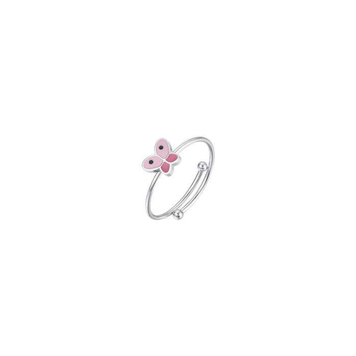 ANELLO BAMBINA IN ACCIAIO CON FARFALLA