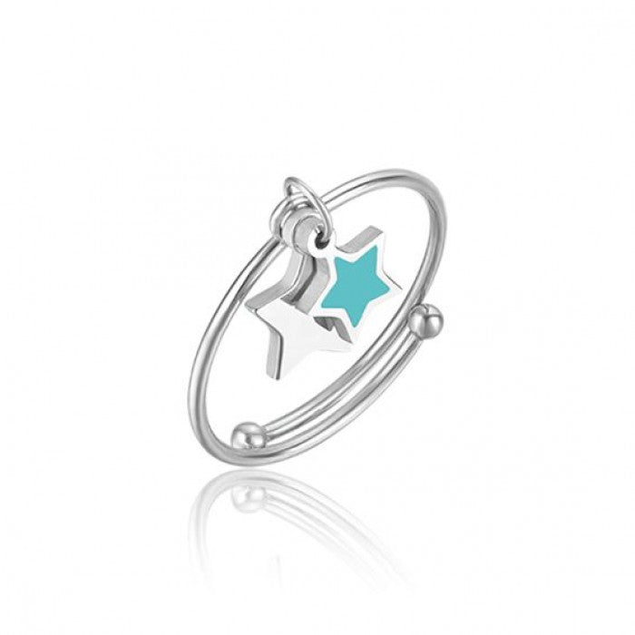 Anello con stelle verdi