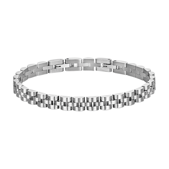 BRACCIALE UOMO IN ACCIAIO CON MOTIVO CENTRALE