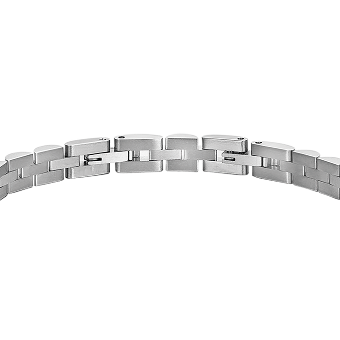 BRACCIALE UOMO IN ACCIAIO CON MOTIVO CENTRALE