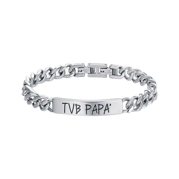 BRACCIALE UOMO IN ACCIAIO TVB PAPA'