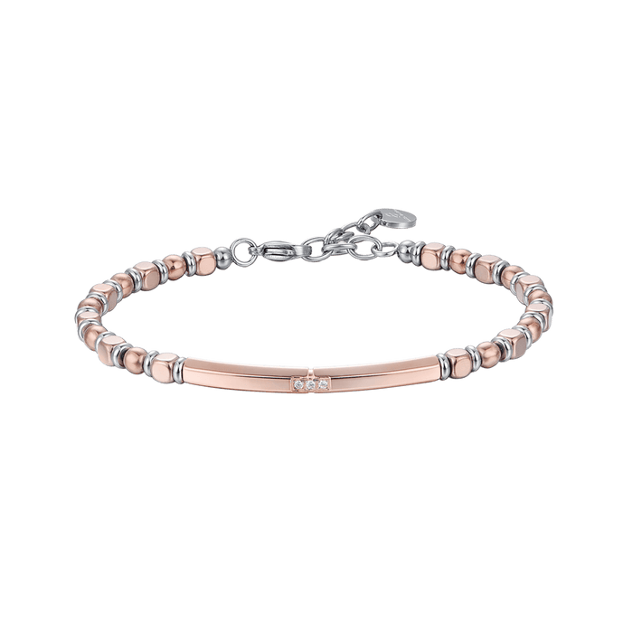 BRACCIALE UOMO IN ACCIAIO CON EMATITE ACCIAIO