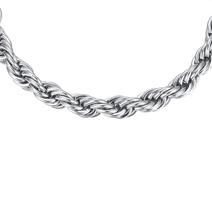 BRACCIALE UOMO IN ACCIAIO MAGLIA INTRECCIATA