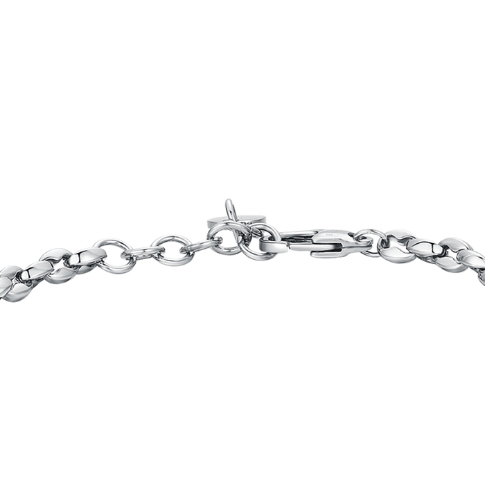 BRACCIALE UOMO IN ACCIAIO CON ANCORA IP ROSE
