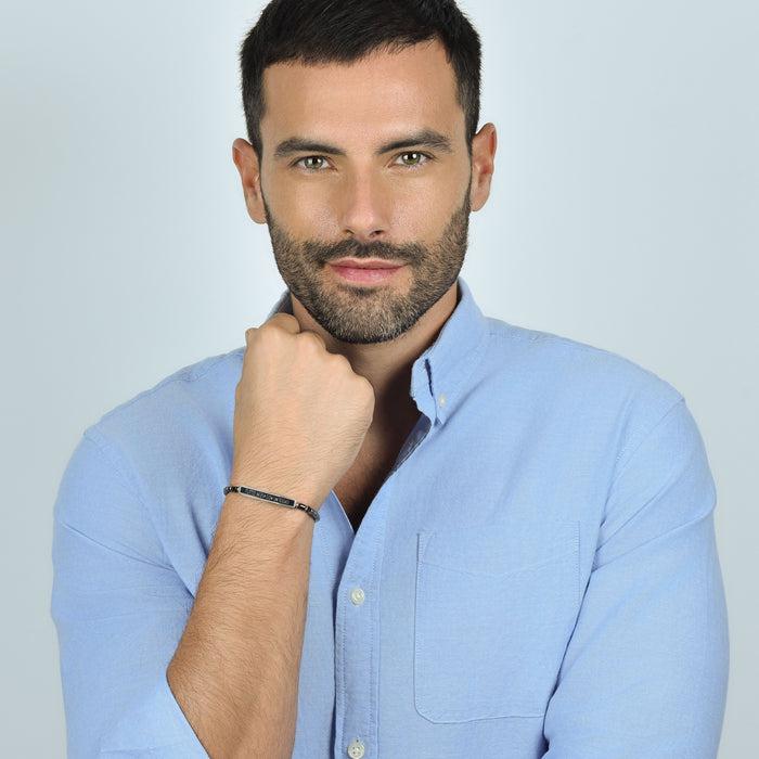 BRACCIALE UOMO IN ACCIAIO TUTTO INIZIA CON UN SOGNO