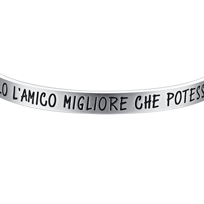 BRACCIALE UOMO IN ACCIAIO FRATELLO L'AMICO MIGLIORE CHE POTESSI AVERE