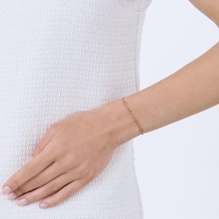 BRACCIALE DONNA IN ACCIAIO IP ROSE