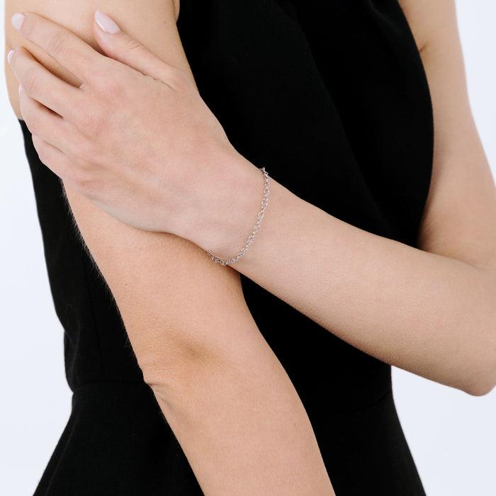 BRACCIALE DONNA IN ACCIAIO CON CERCHI PICCOLI