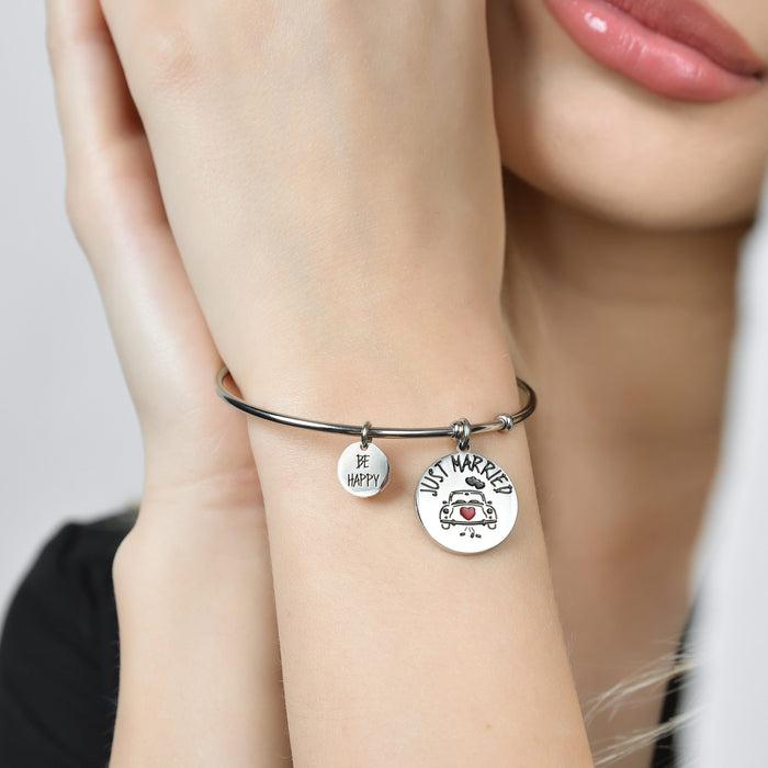 BRACCIALE DONNA IN ACCIAIO JUST MARRIED