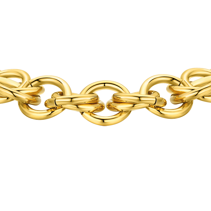 BRACCIALE IN ACCIAIO IP GOLD