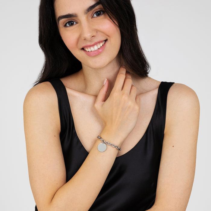BRACCIALE DONNA PERSONALIZZATO IN ACCIAIO