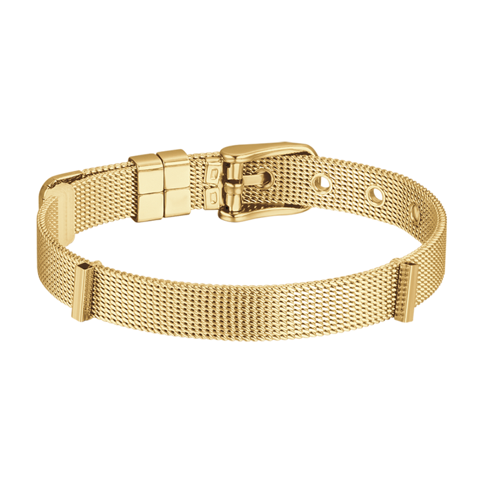 BRACCIALE DONNA PERSONALIZZATO IN ACCIAIO MAGLIA MILANO