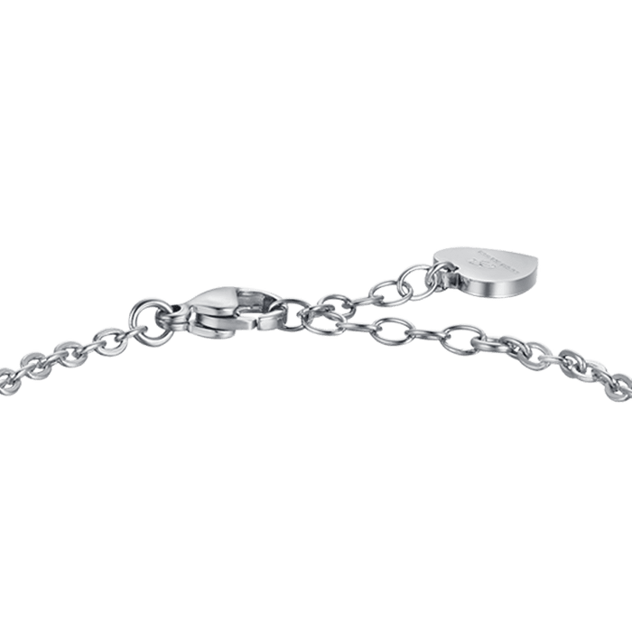 BRACCIALE DONNA IN ACCIAIO CON CRISTALLI VERDI