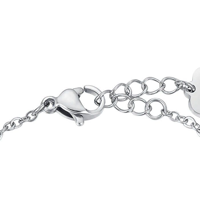 BRACCIALE BAMBINA IN ACCIAIO CON CUORI