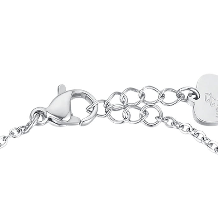 BRACCIALE BAMBINA IN ACCIAIO CON FIORE