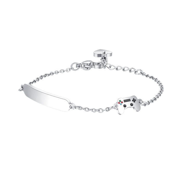 BRACCIALE BAMBINO IN ACCIAIO CON JOYPAD