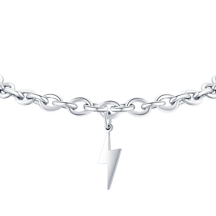 BRACCIALE DONNA IN ACCIAIO CON FULMINE