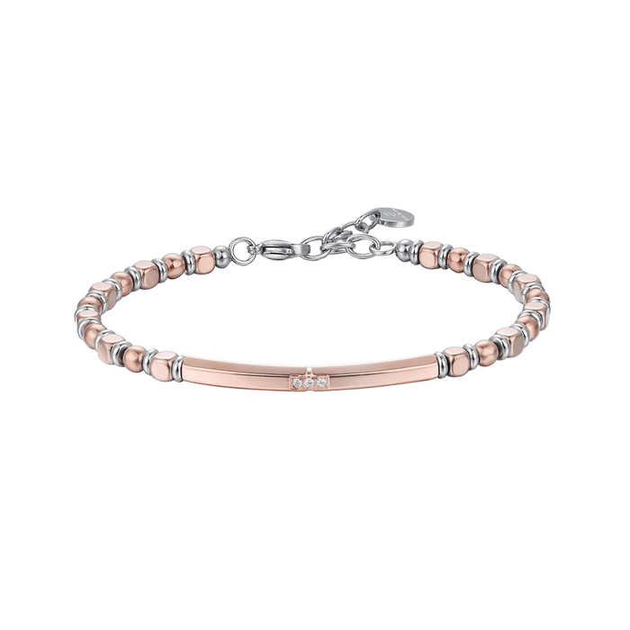 BRACCIALE UOMO IN ACCIAIO CON EMATITE ACCIAIO