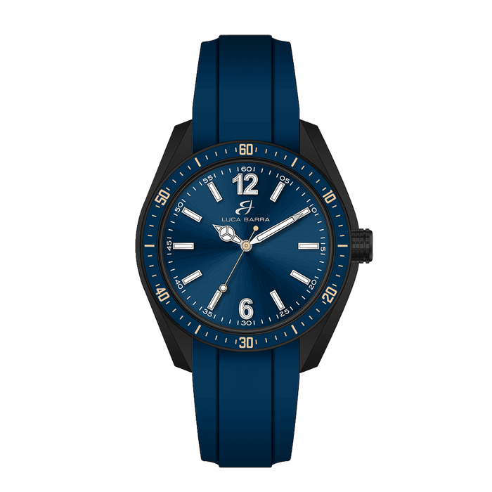 OROLOGIO UOMO IN SILICONE BLU