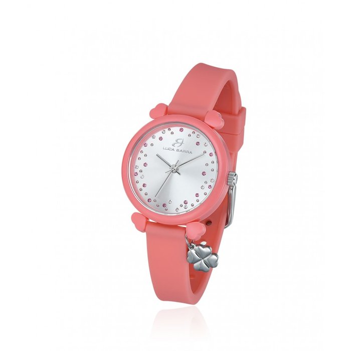 Orologio in silicone rosa pesca