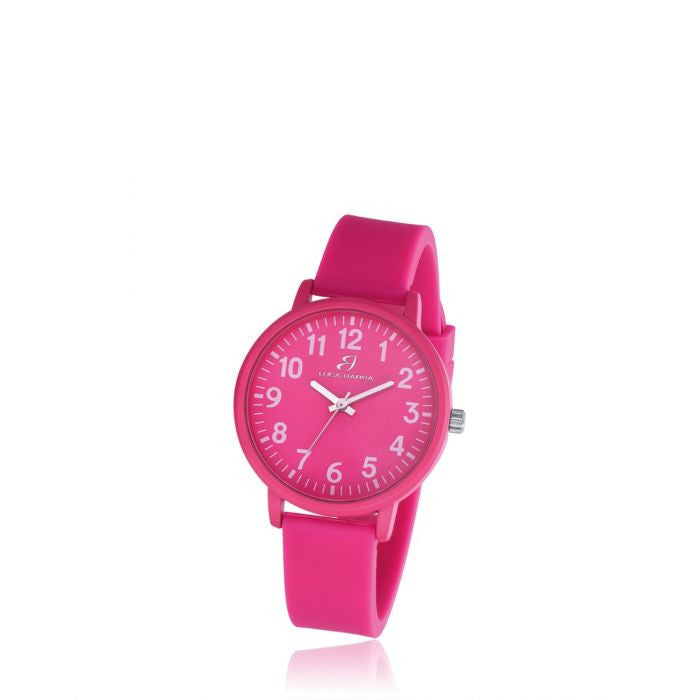 Orologio bambina in silicone fucsia