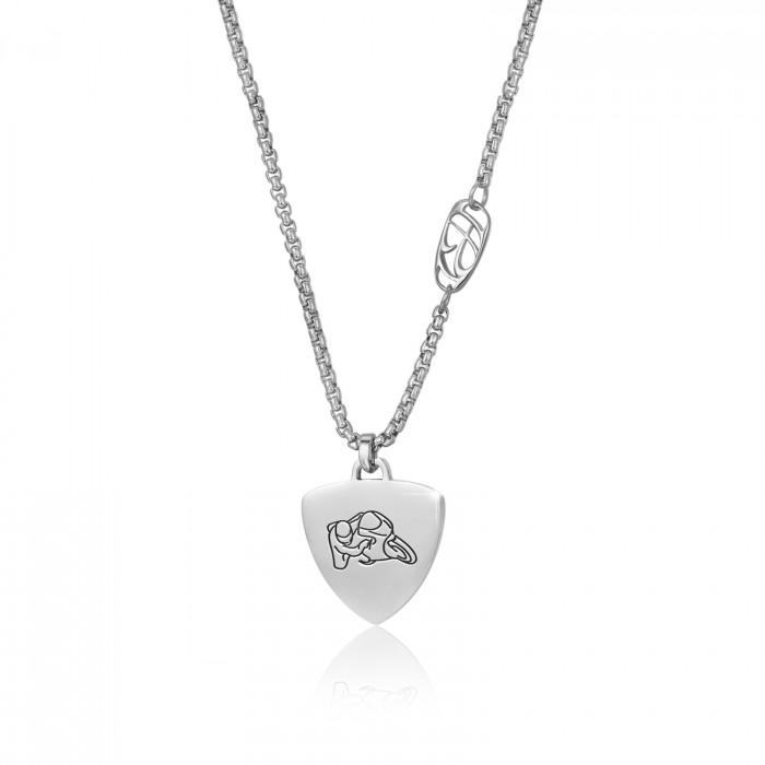 Collana pendente piastra motocicletta - gioielleriaperdichizzi.it