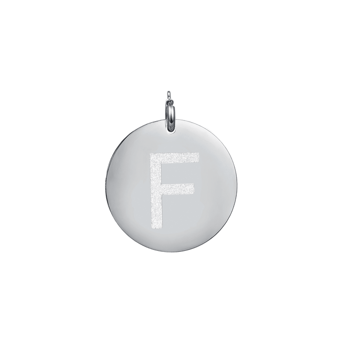 CHARM LETTERA GLITTER IN ACCIAIO 30mm