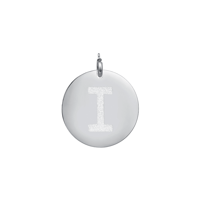 CHARM LETTERA GLITTER IN ACCIAIO 30mm